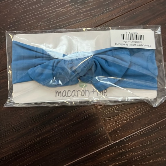 macron + me Other - Macron + me baby girl blueberry‎ blue headband bow NWT